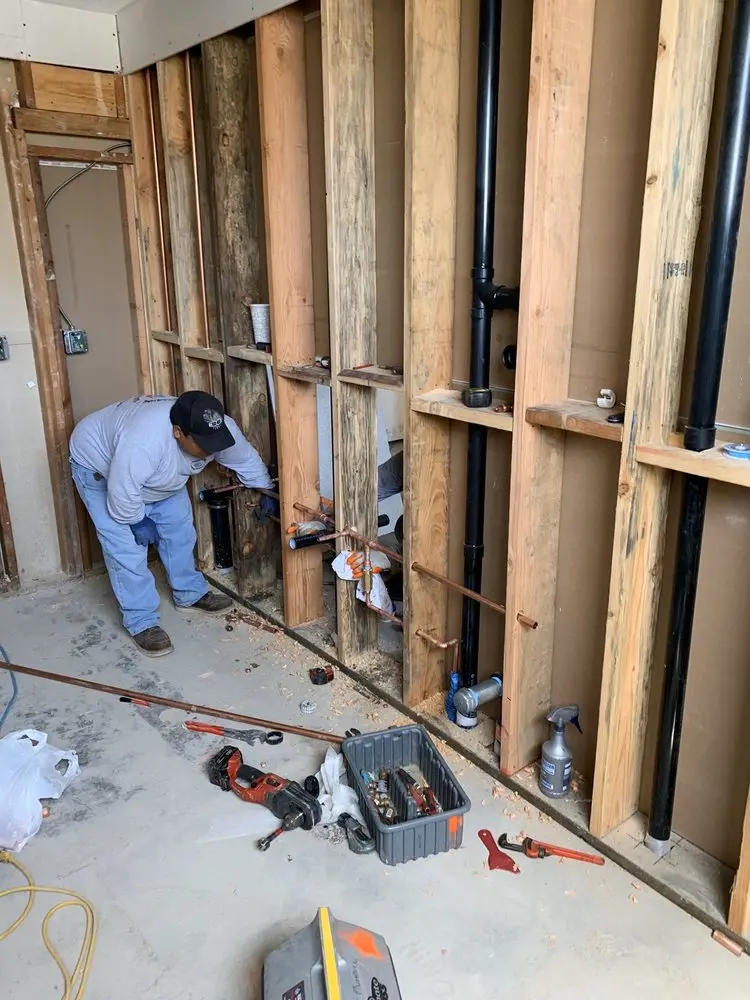 Commercial rough-in plumbing for Gas Line Repair in West Lawn